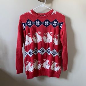 Rabbits knit sweater (sexy time bunnies!)
